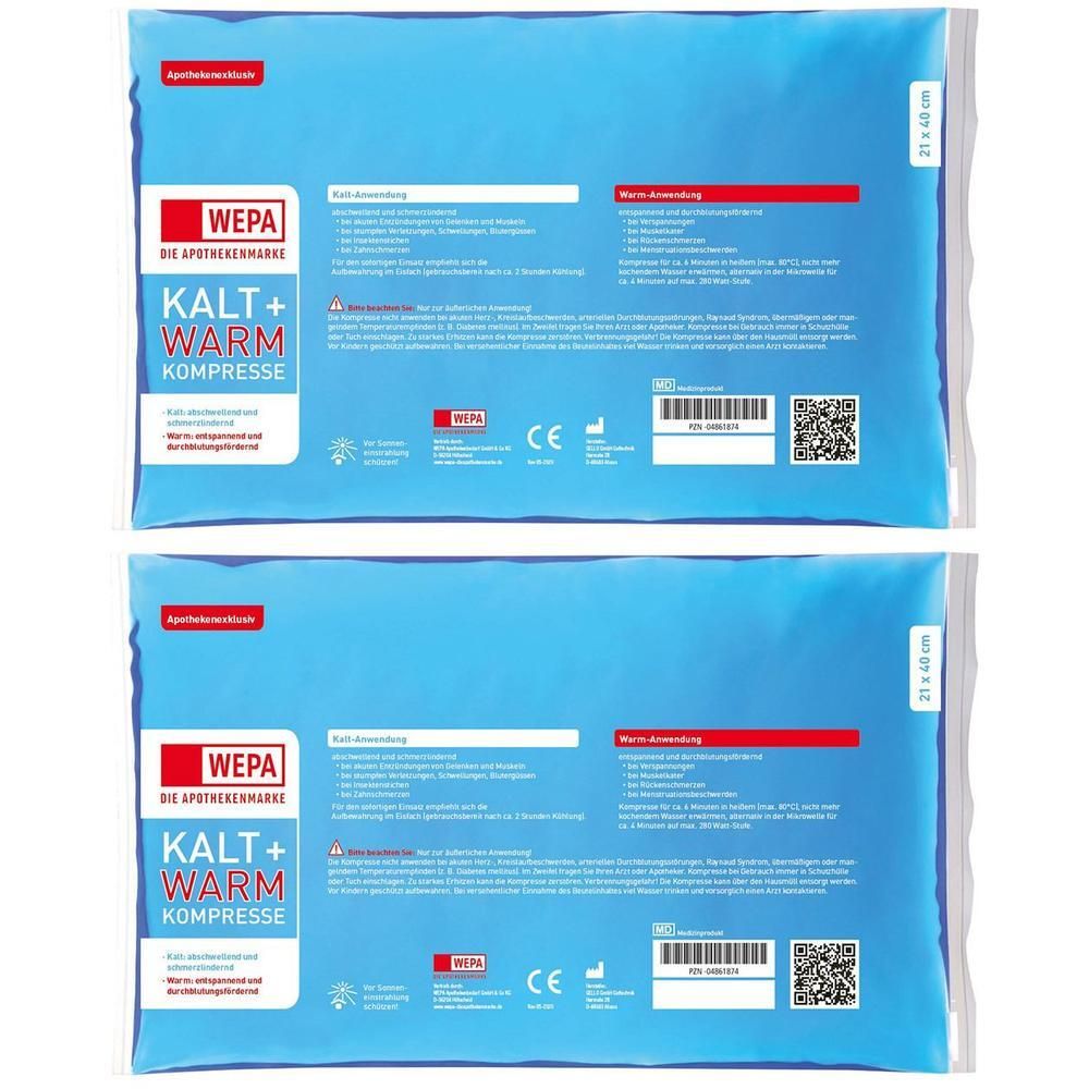 Kalt-Warm Kompresse 21x40 cm 2x 2x1 St Kompressen