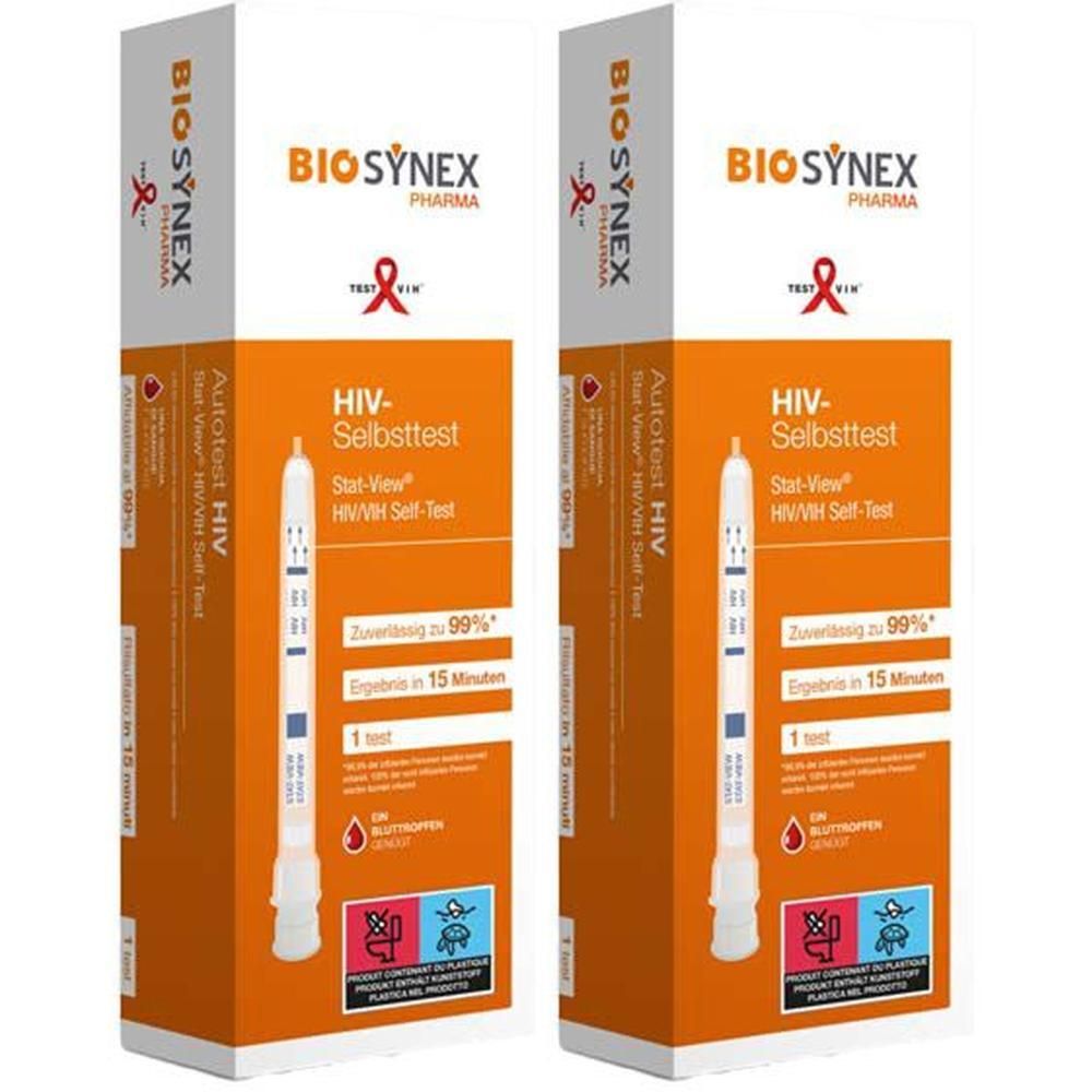 HIV VIH Selbsttest Blut 2x 2x1 St Test