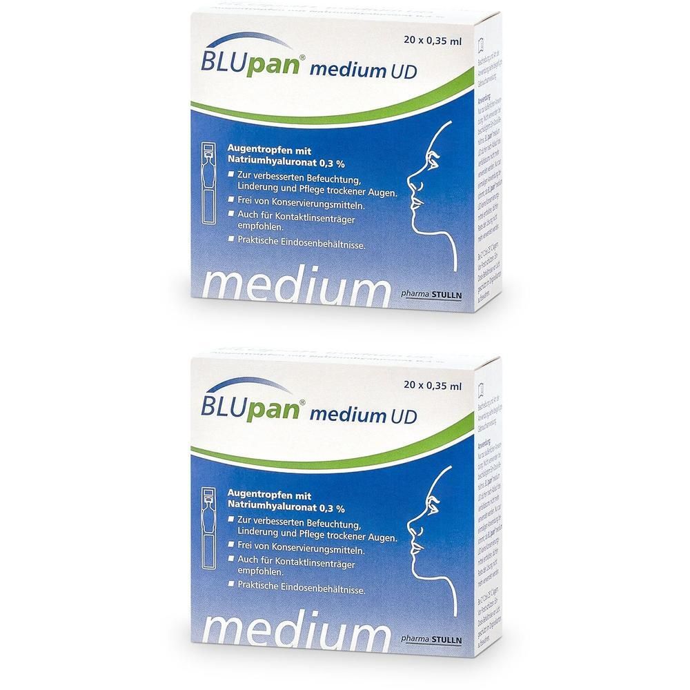 Blupan medium UD Augentropfen 2x 2x20x0,35 ml
