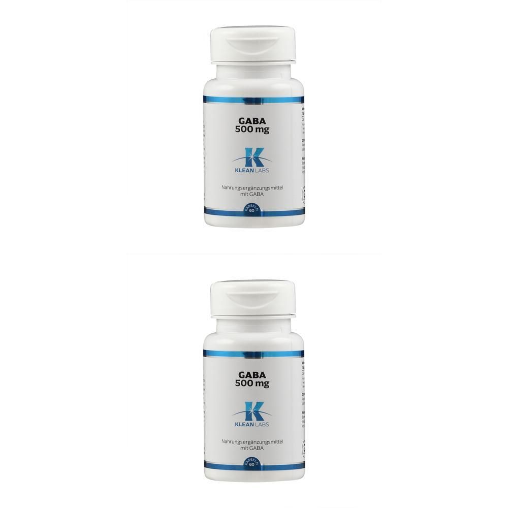 Gaba 500 mg Klean Labs Kapseln 2x 2x60 St