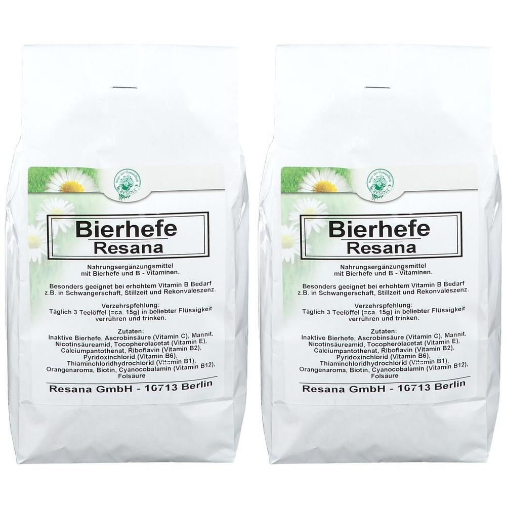 Bierhefe Resana 2x 2x500 g Pulver