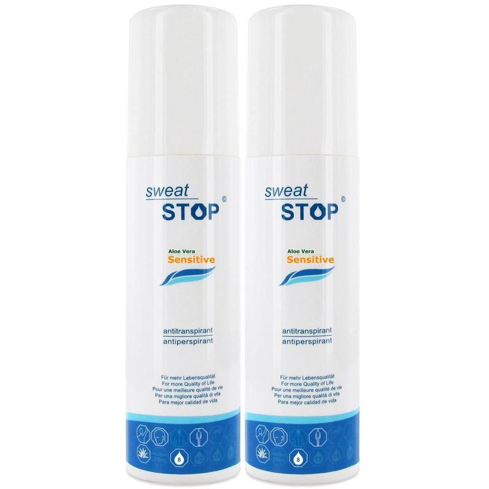 Sweatstop Aloe Vera Sensitive Spray 2x 2x100 ml