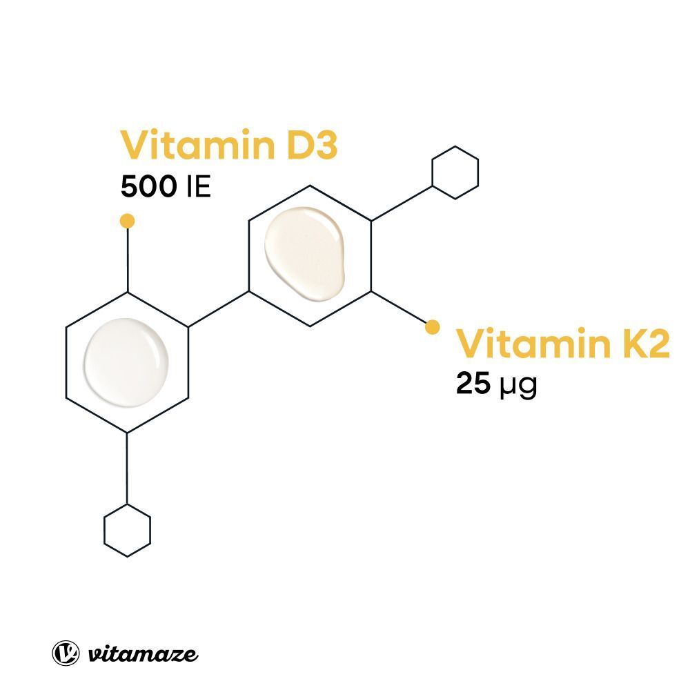 VITAMAZE Vitamin D3 + K2 500 IE Tropfen Kids