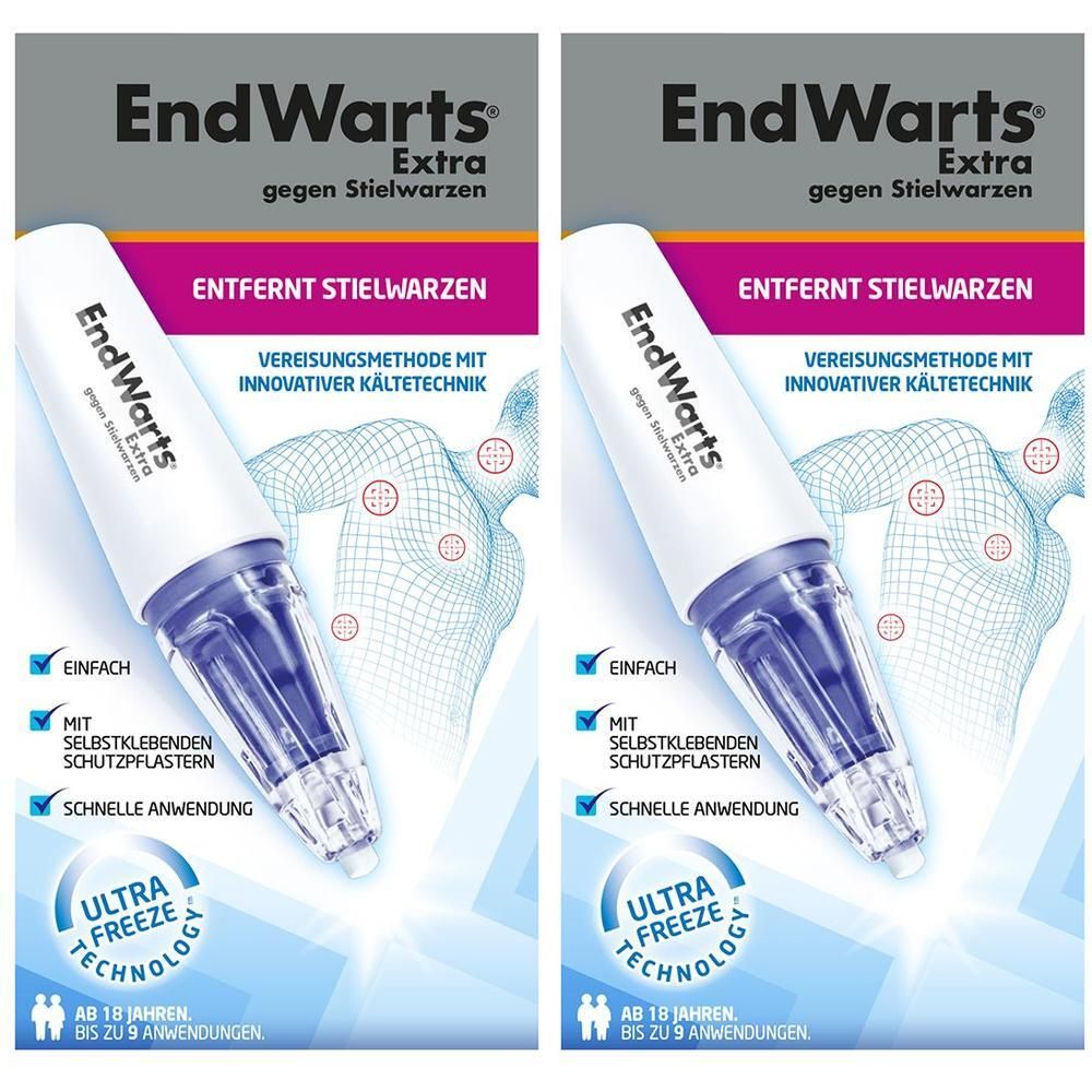 Endwarts Extra gegen Stielwarzen 2x 2x14,3 g Spray