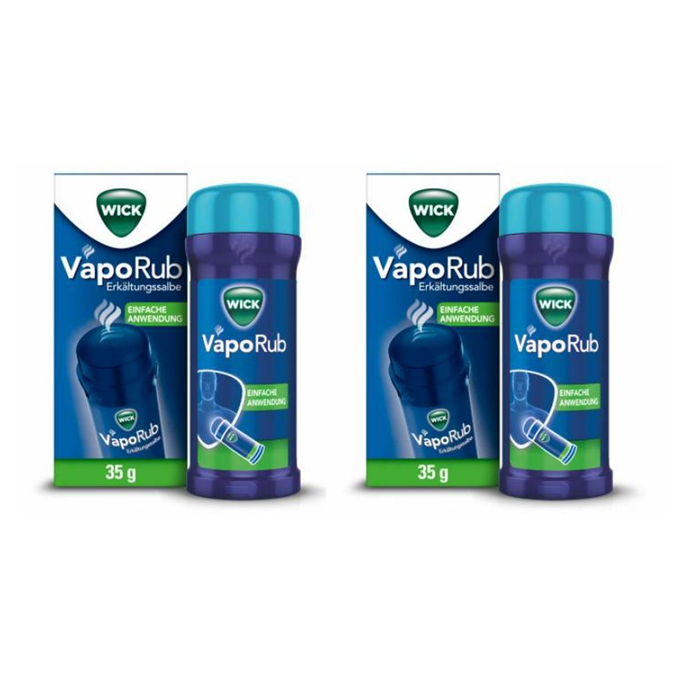 Wick VapoRub Erkältungssalbe im Applikator 2x 2x35 g Salbe