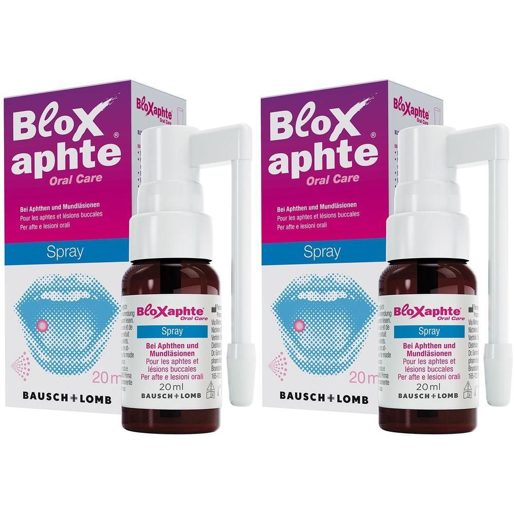 Bloxaphte Oral Care Spray 2x 2x20 ml