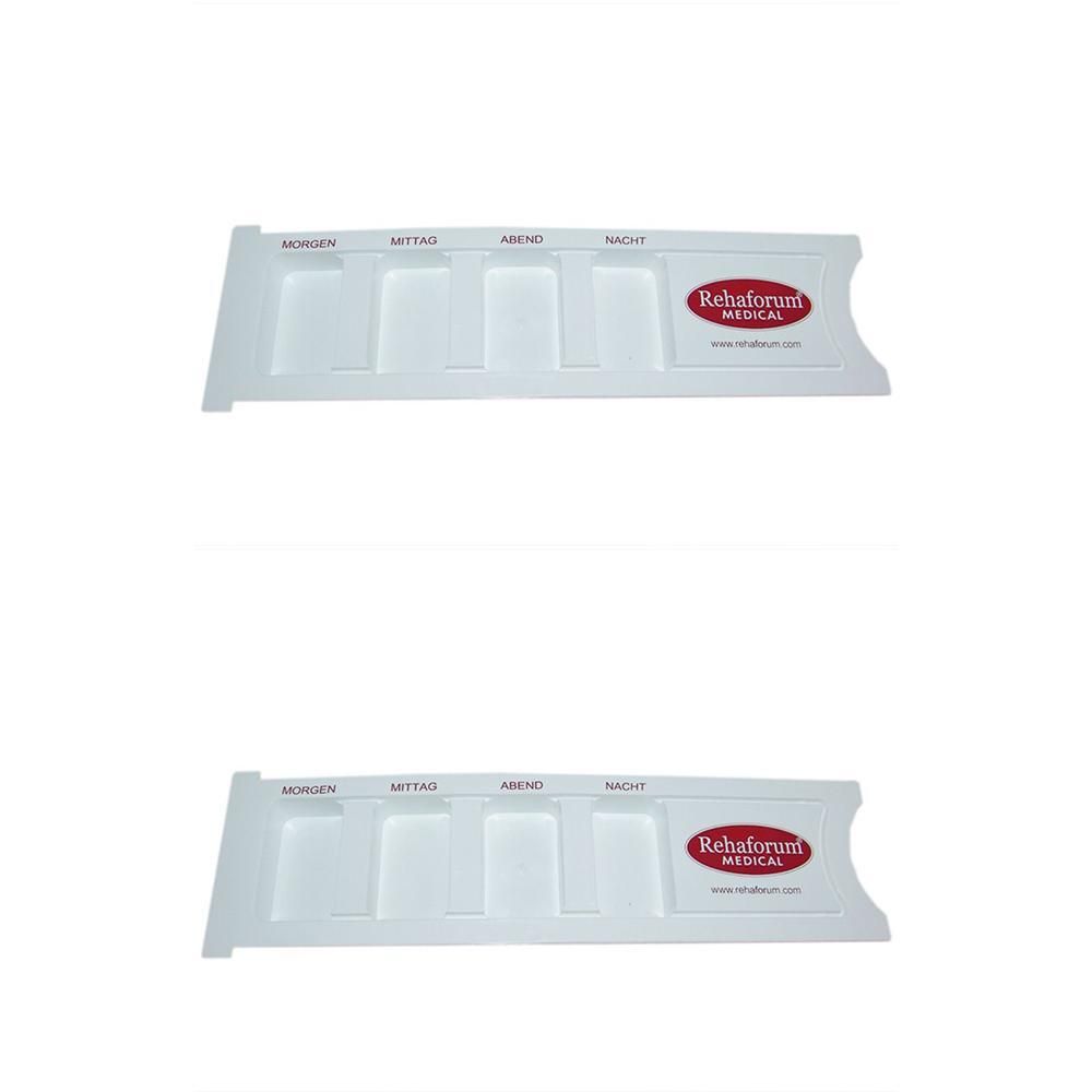 Tabletten Dispenser 4-Fächer 2x 2x1 St