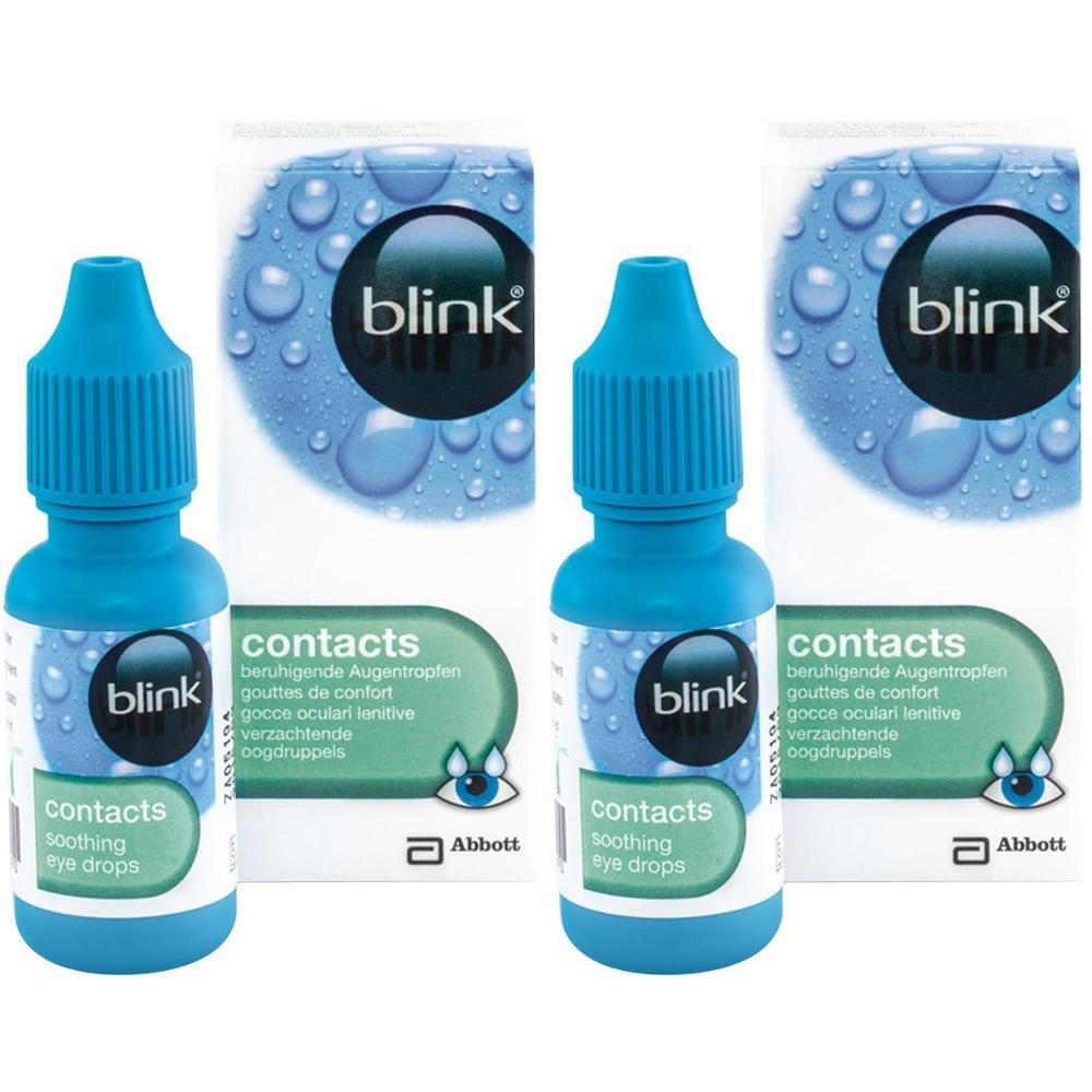 Blink contacts beruhigende Augentropfen 2x 2x10 ml
