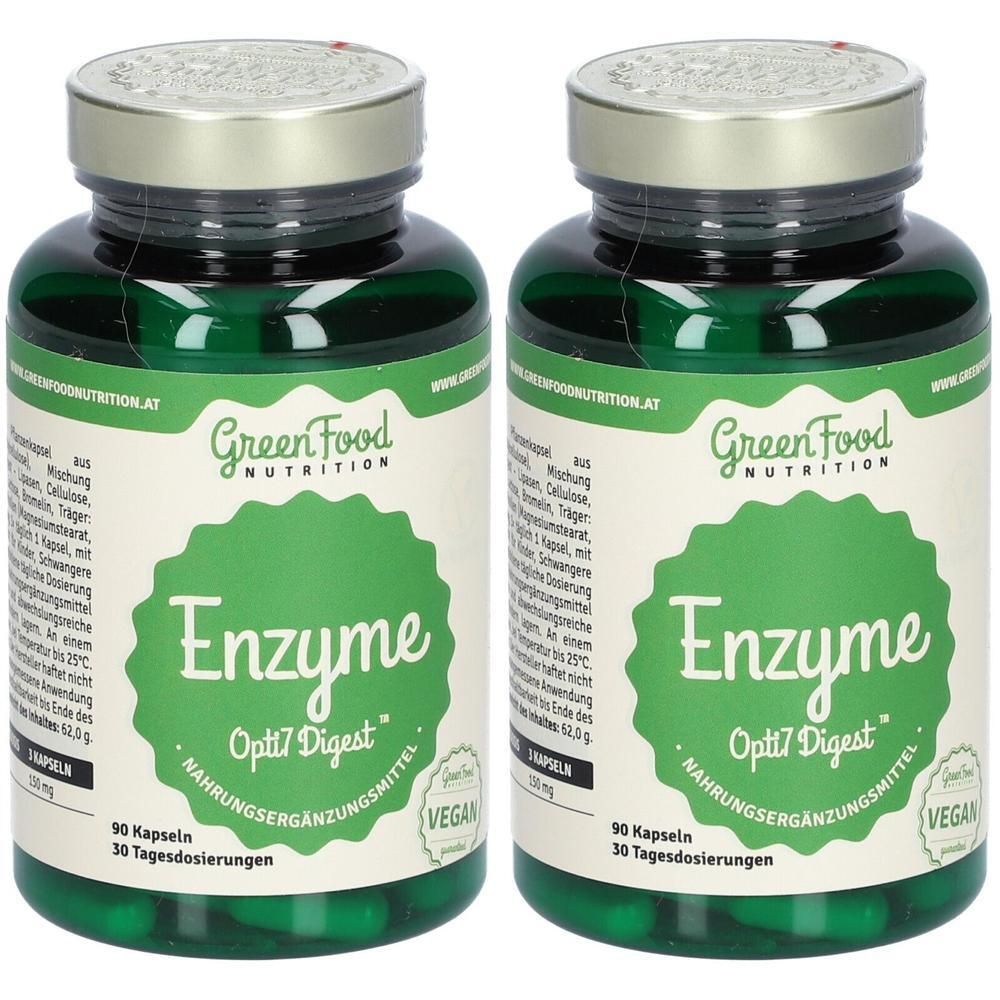 GreenFood Nutrition Enzymes Opti7 Digest 90cps 2x 2x90 St Kapseln