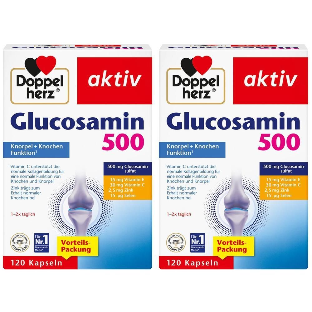 Doppelherz Glucosamin 500 Kapseln 2x 2x120 St
