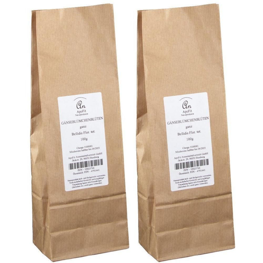 Gänseblümchenblüten ganz 2x 2x100 g Pulver