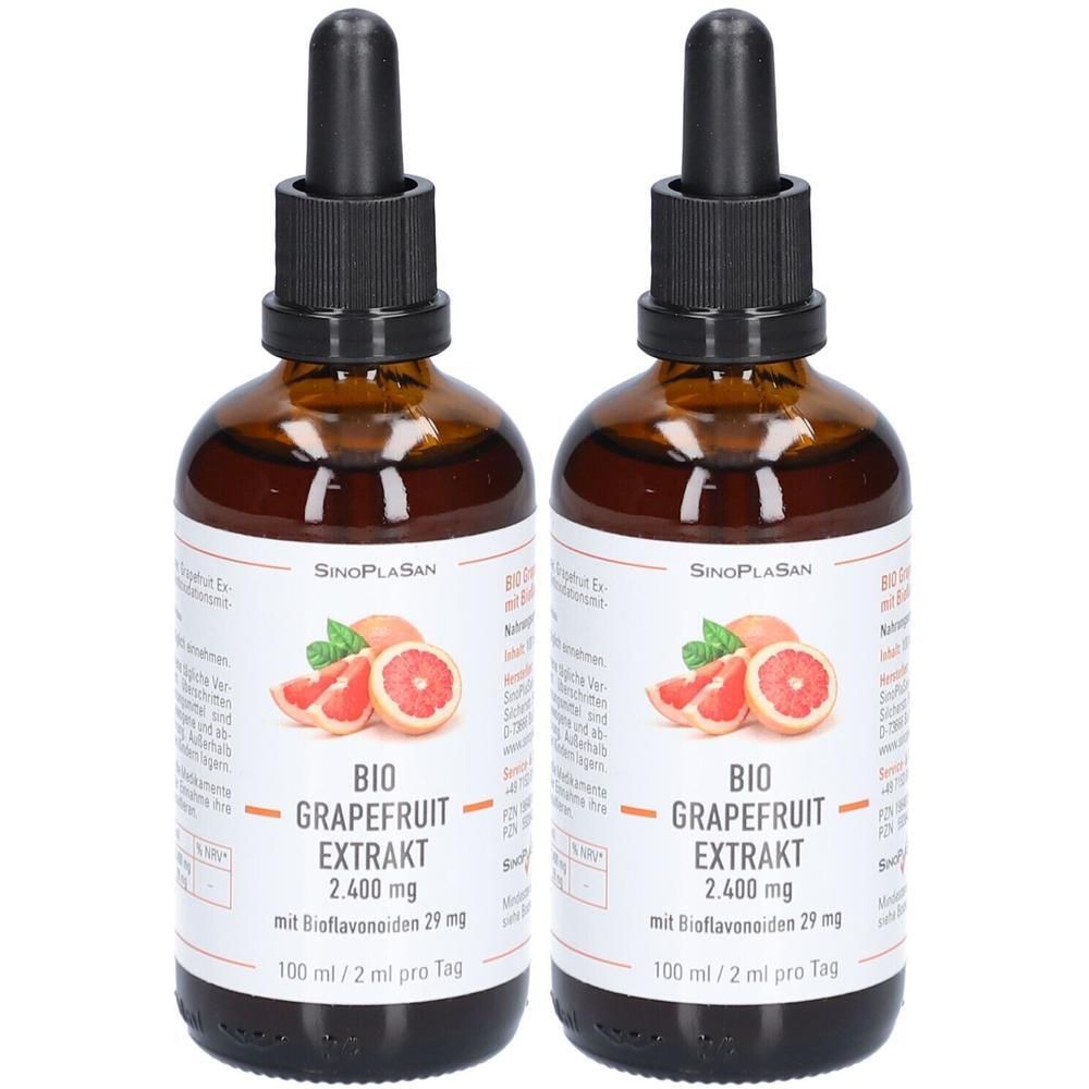BIO Grapefruitextrakt 2400 mg m.Bioflavonoiden TEI 2x 2x100 ml Tropfen zum Einnehmen