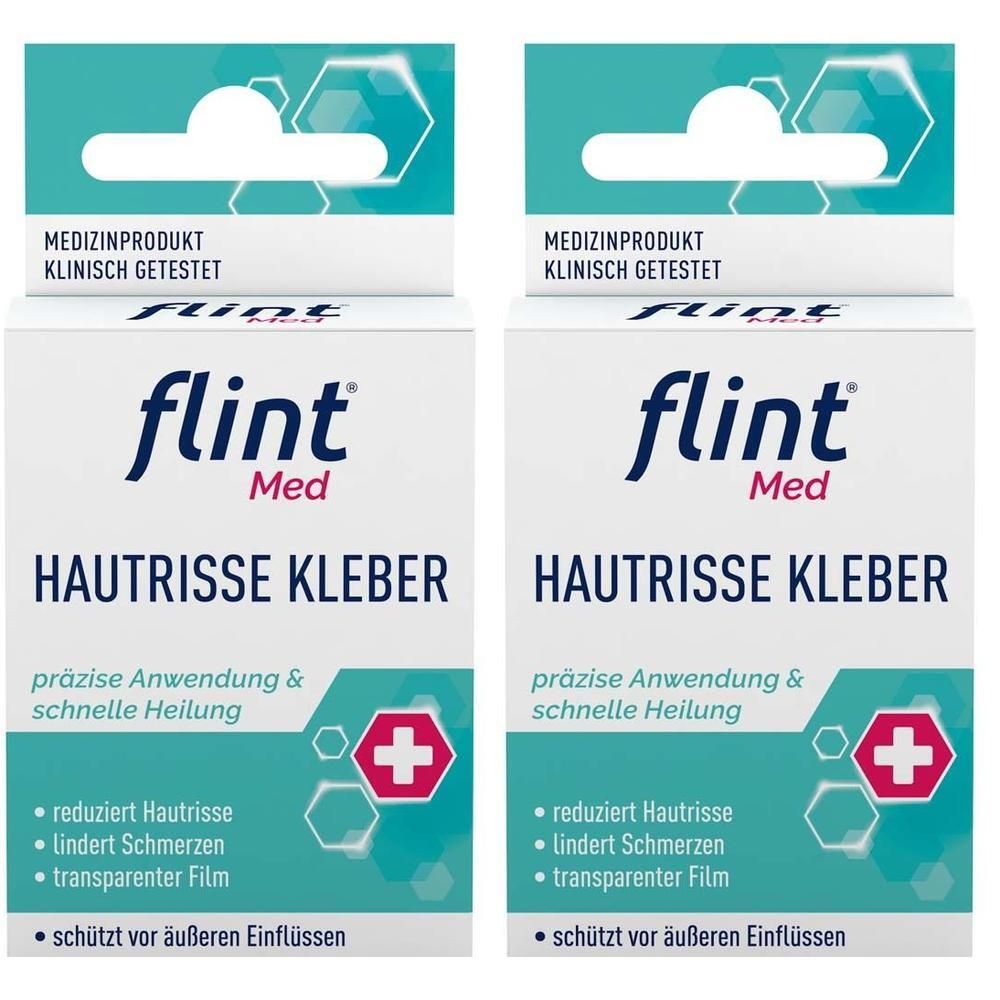 Flint Med Hautrisse Kleber 2x 2x7 ml Flaschen