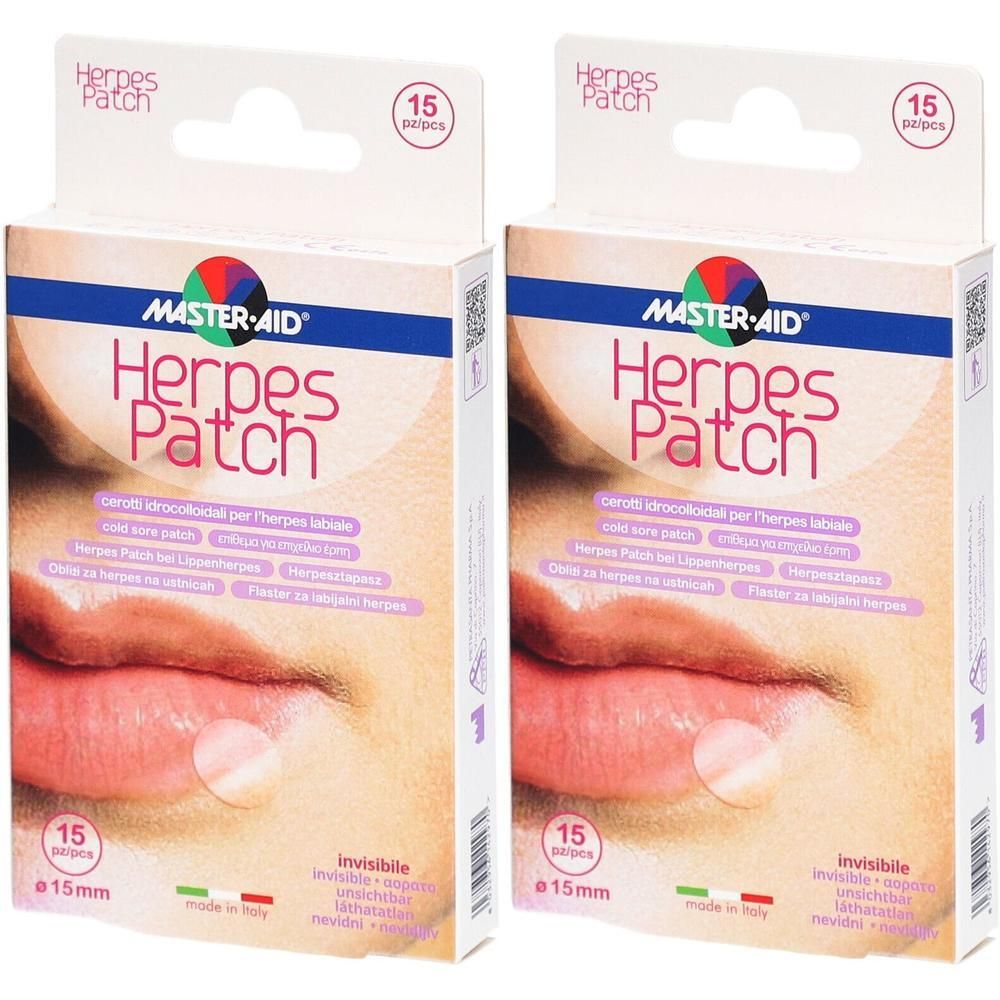 Herpes Patch bei Lippenherpes 15 mm 2x 2x15 St Pflaster