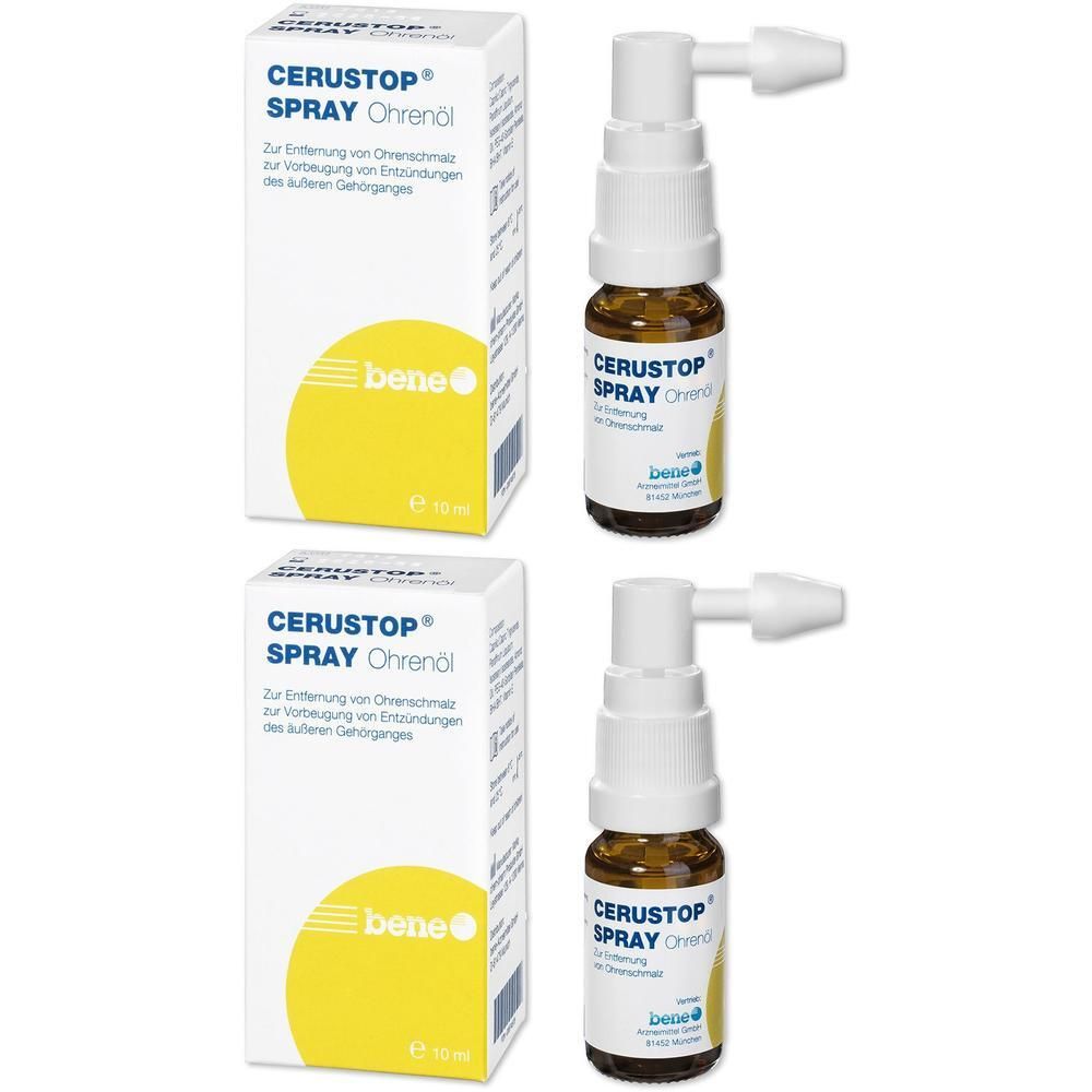 Cerustop Ohrenöl-Spray 2x 2x10 ml Spray