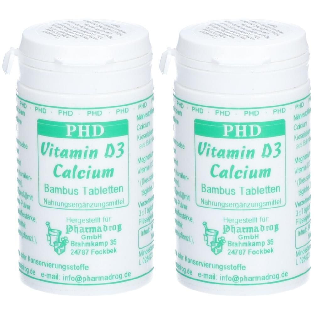 Vitamin D3 Calcium Bambus Tabletten 2x 2x84 St