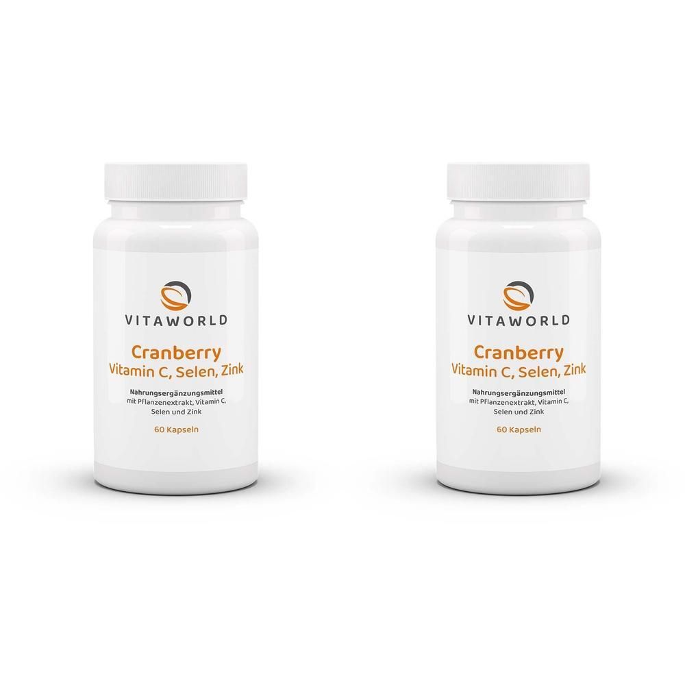 Cranberry Vitamin C+Selen+Zink Kapseln 2x 2x60 St