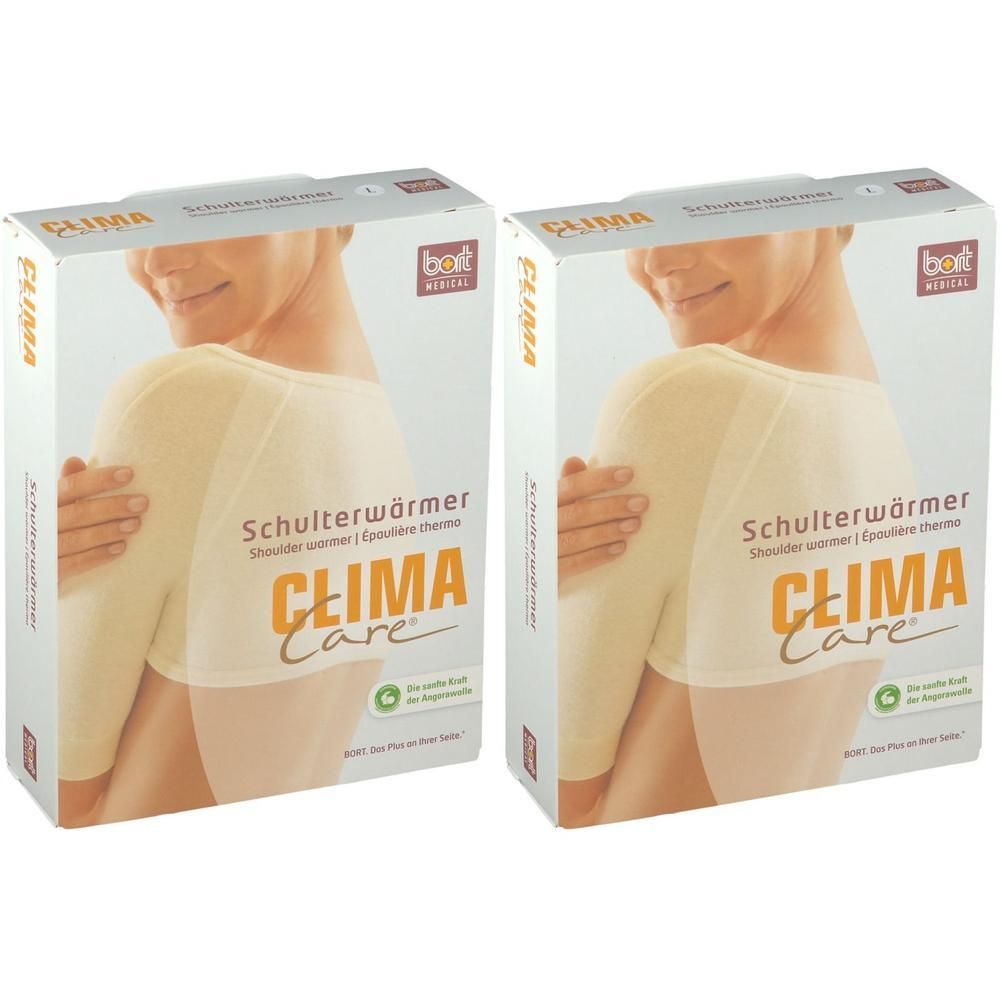 Bort ClimaCare Schulterwärmer L weiß 2x 2x1 St Bandage(s)
