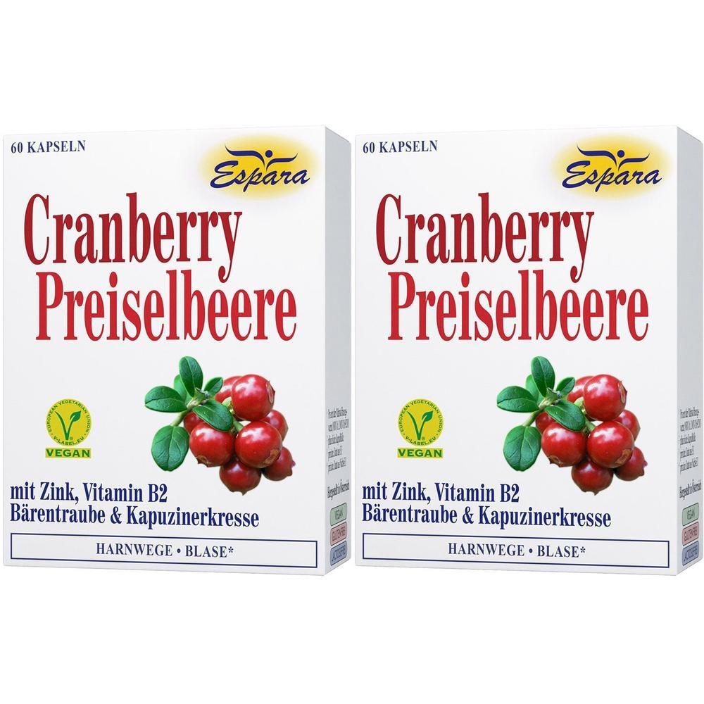 Cranberry Preiselbeere Kapseln 2x 2x60 St