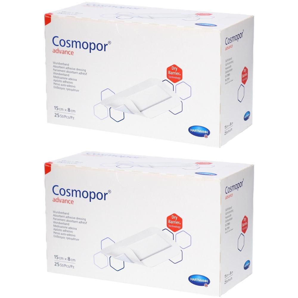 Cosmopor Advance Wundverband 8x15 cm 2x 2x25 St Pflaster