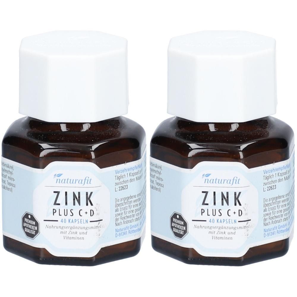 Naturafit Zink Plus C+D Kapseln 2x 2x40 St