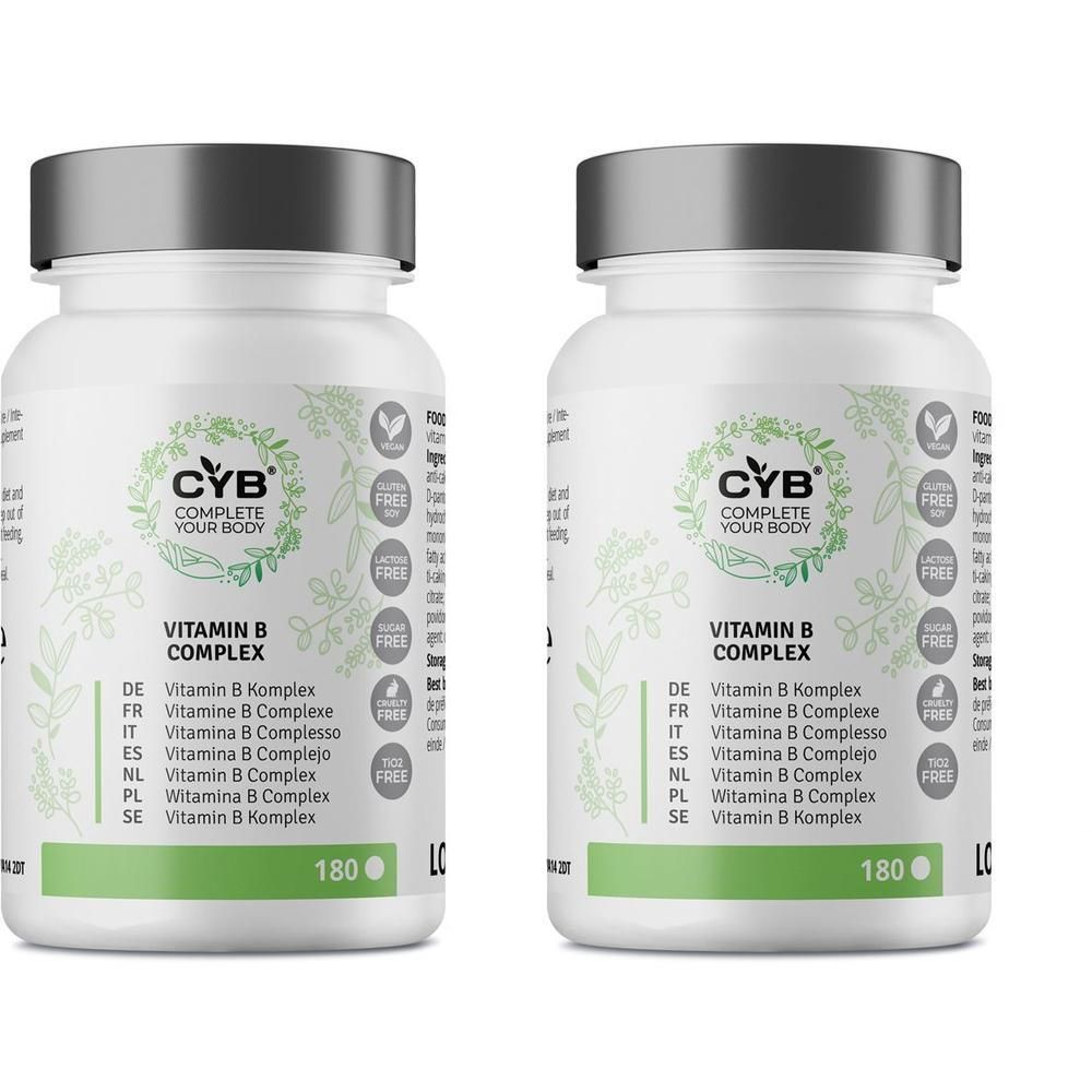 CYB Vitamin B-Komplex hochdosiert 100% vegan Tabl. 2x 2x180 St Tabletten