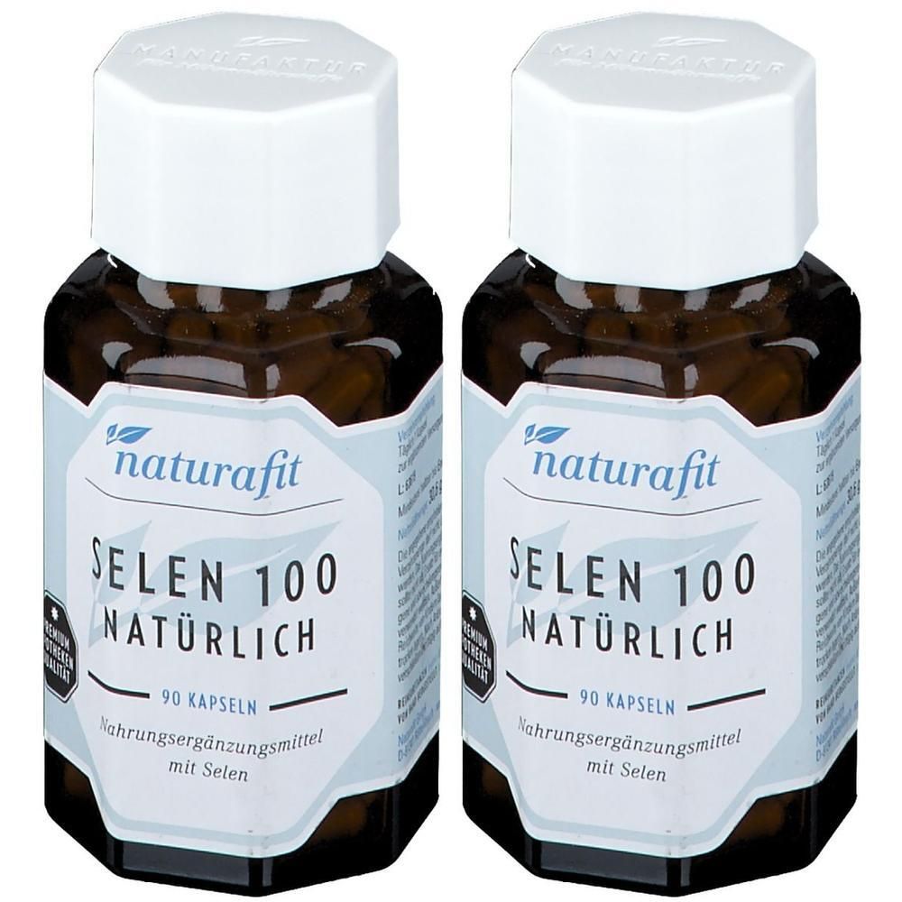 Naturafit Selen 100 natürlich Kapseln 2x 2x90 St