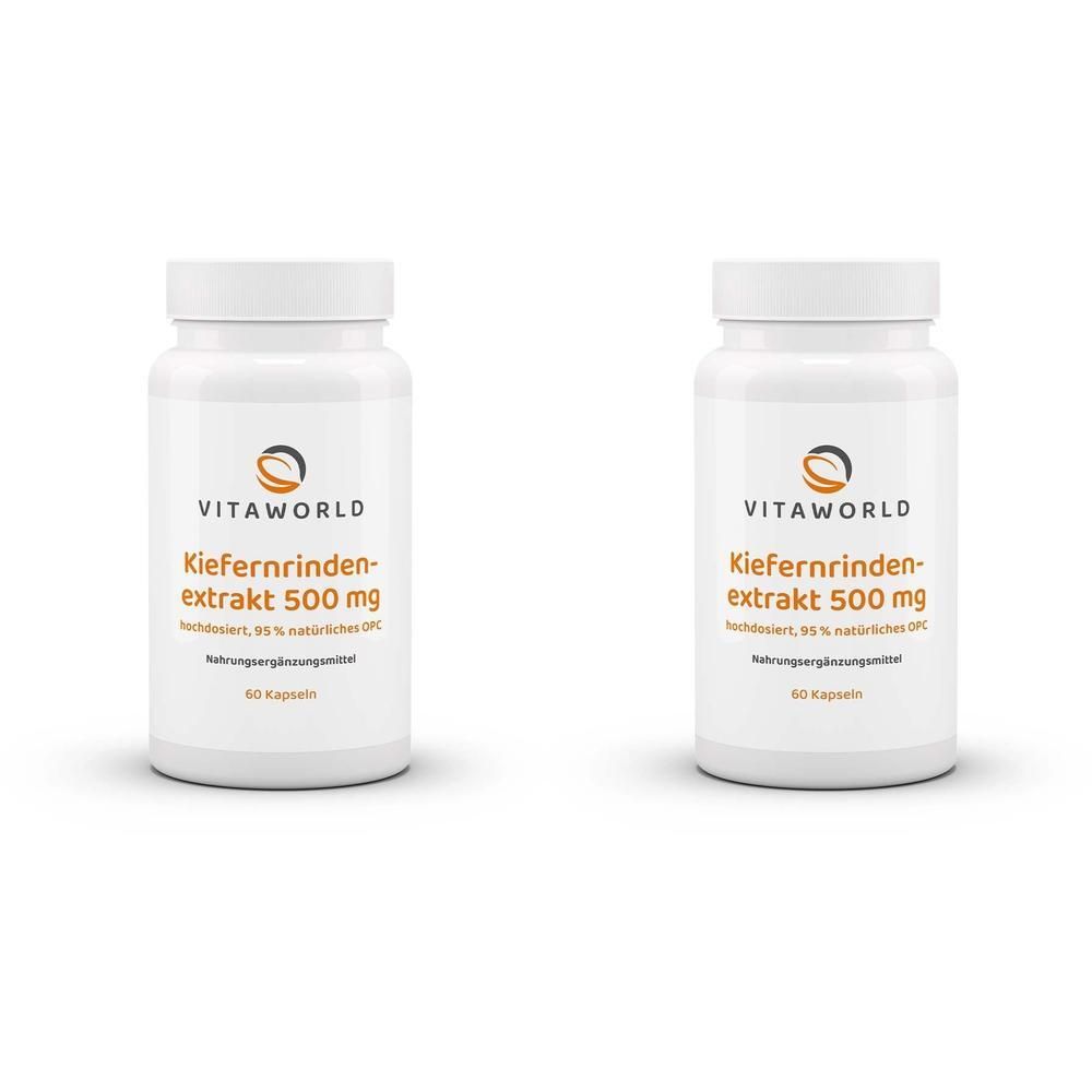 Kiefernrindenextrakt 500 mg 95% OPC Kapseln 2x 2x60 St