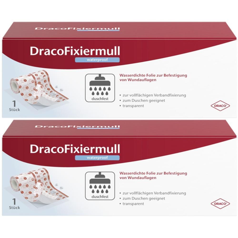 Dracofixiermull waterproof 15 cmx10 m 2x 2x1 St Verband