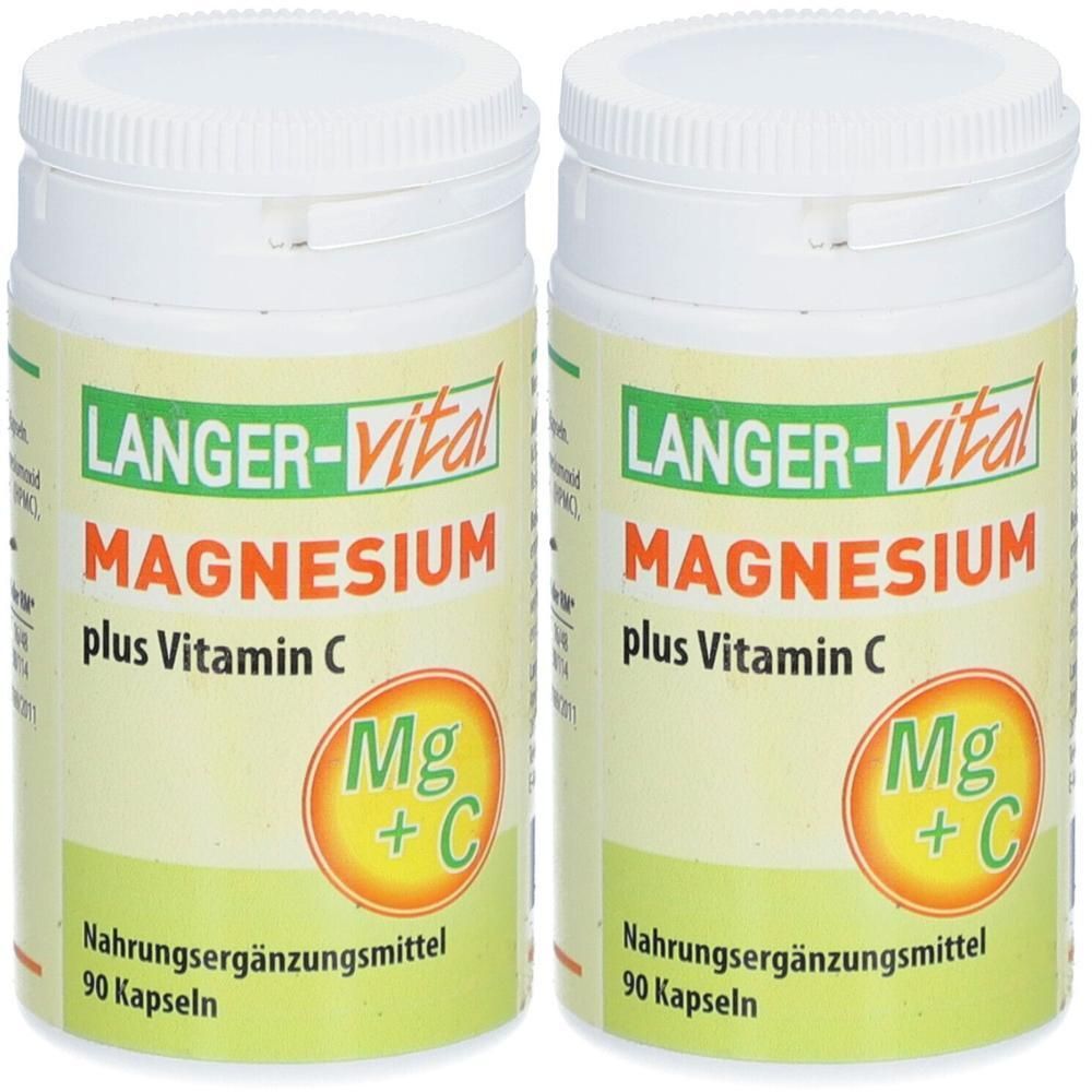 Magnesium+Vitamin C 180 mg/Tag Kapseln 2x 2x90 St