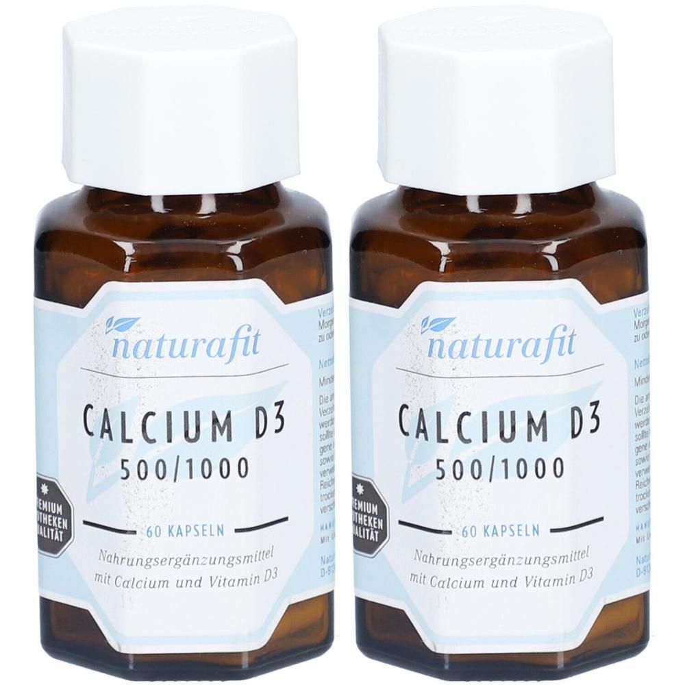 Naturafit Calcium D3 500/1000 Kapseln 2x 2x60 St
