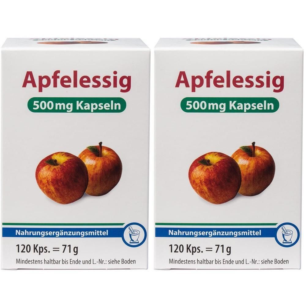 Apfelessig 500 Kapseln 2x 2x120 St