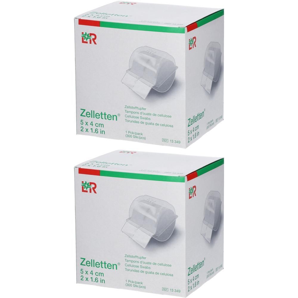 Zelletten Tupfer 4x5 cm unsteril Rolle 2x 2x300 St