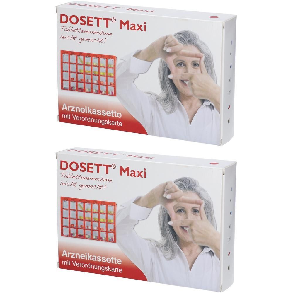 Dosett Maxi Arzneikassette rot 2x 2x1 St