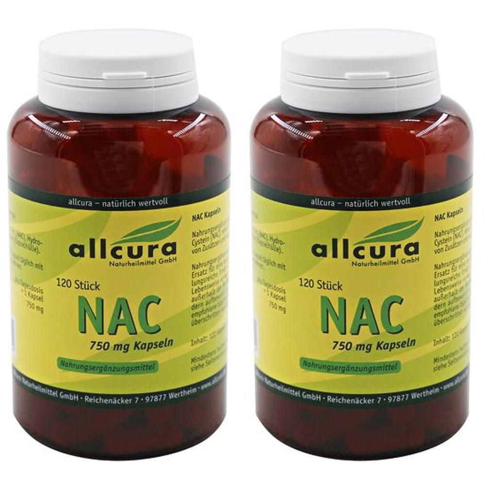 NAC 750 mg Kapseln 2x 2x120 St