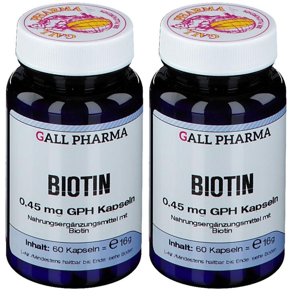 Biotin 0,45 mg GPH Kapseln 2x 2x60 St