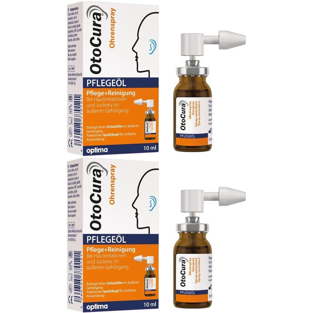 Otocura Ohrenspray Pflegeöl 2x 2x10 ml Spray
