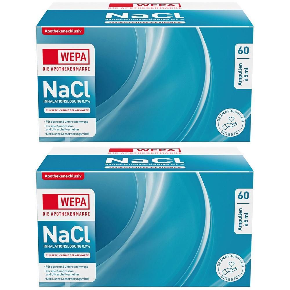 Wepa Inhalationslösung NaCl 0,9% 2x 2x60x5 ml