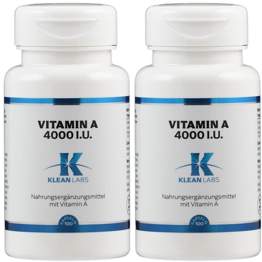 Vitamin A 4000 I.u. Klean Labs Kapseln 2x 2x100 St