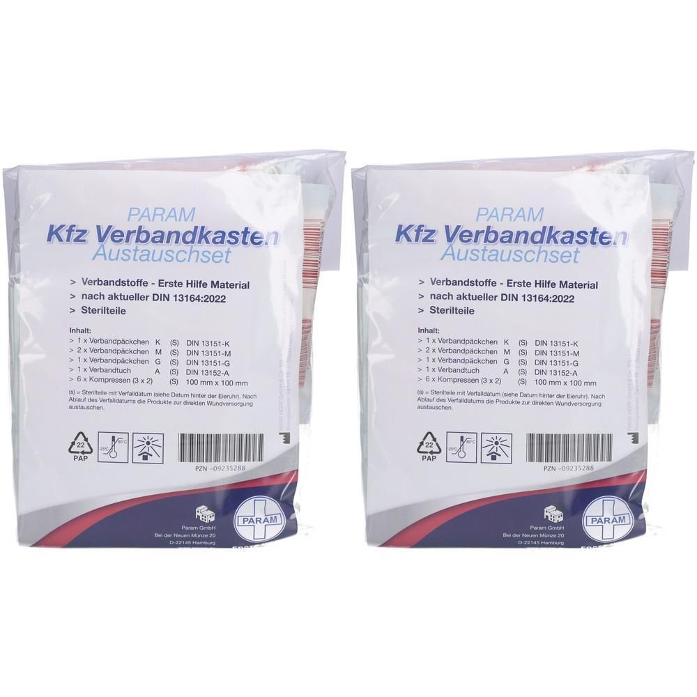 Verbandkasten Austauschset Kfz 13164 Param 2x 2x1 St