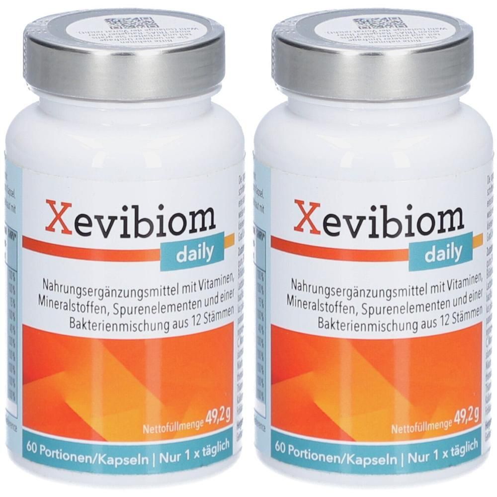 Xevibiom daily 12 Bakterienkultur.+21 Vitamine Kps 2x 2x60 St Kapseln