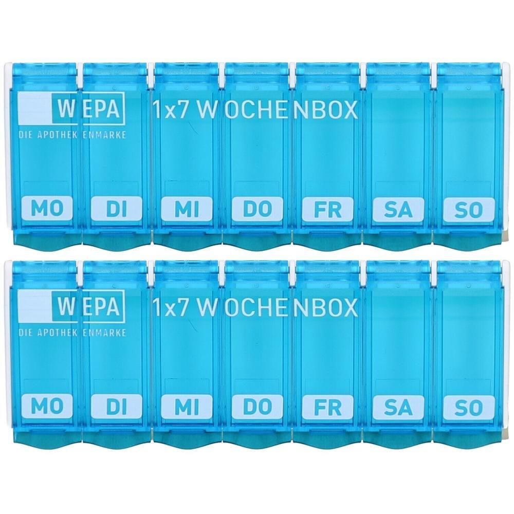 Wepa 1x7 Wochenbox UV-Schutz+ türkis 2x 2x1 St