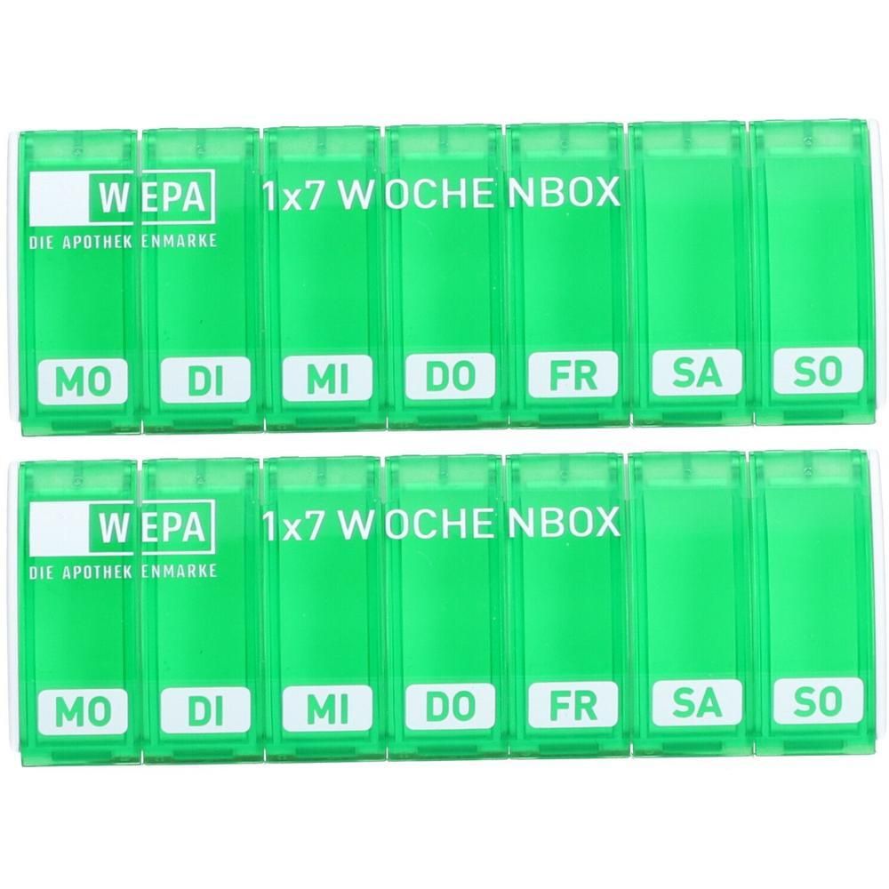 Wepa 1x7 Wochenbox UV-Schutz+ grün 2x 2x1 St