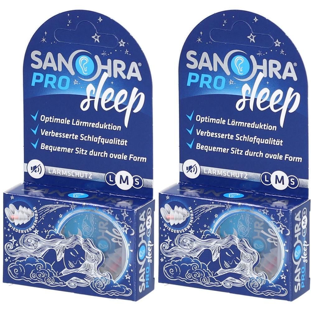 Sanohra pro sleep Gehörschutzstöpsel M 8-11 mm 2x 2x2 St