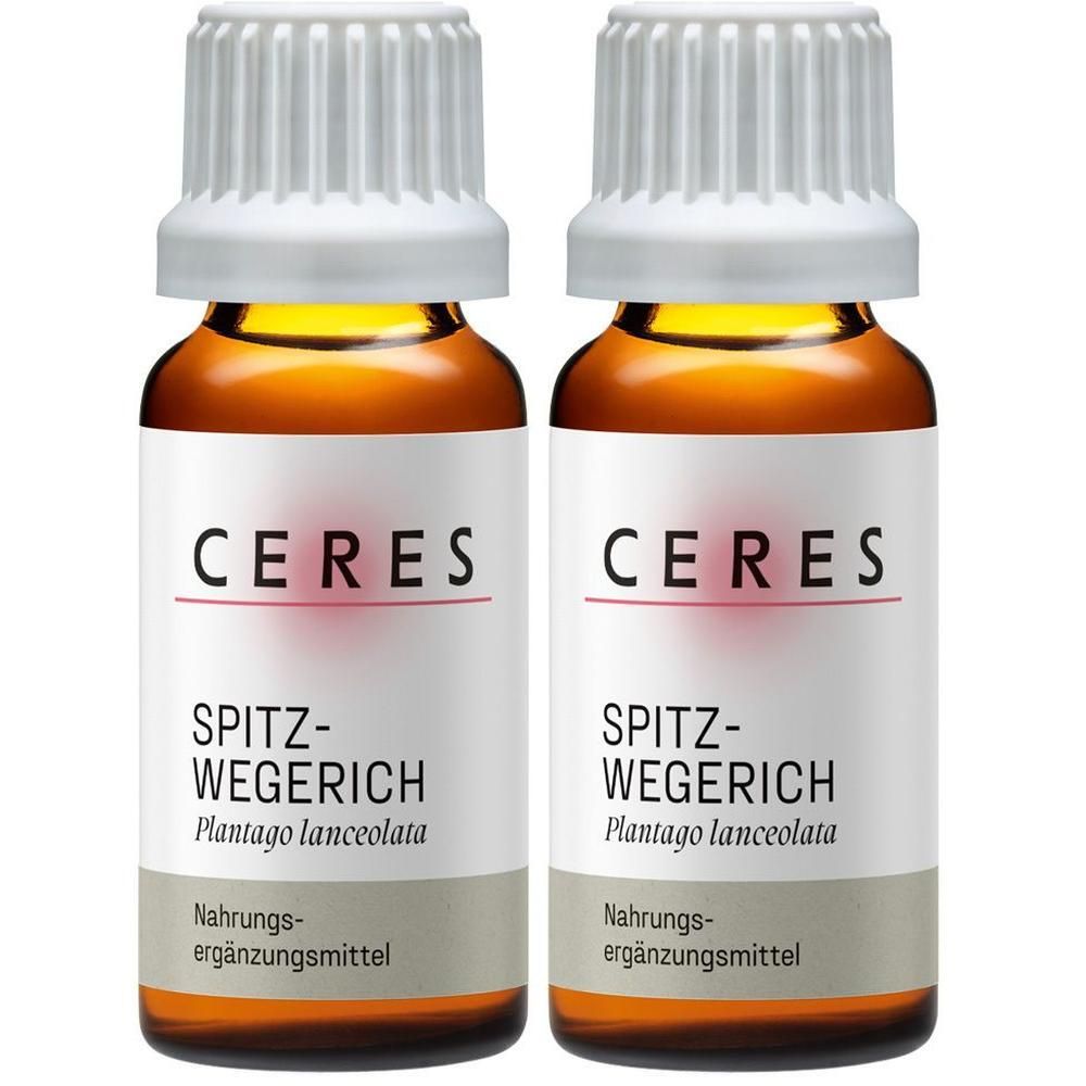 Ceres Spitzwegerich Plantago lanceolata Extr.Tro. 2x 2x20 ml Tropfen