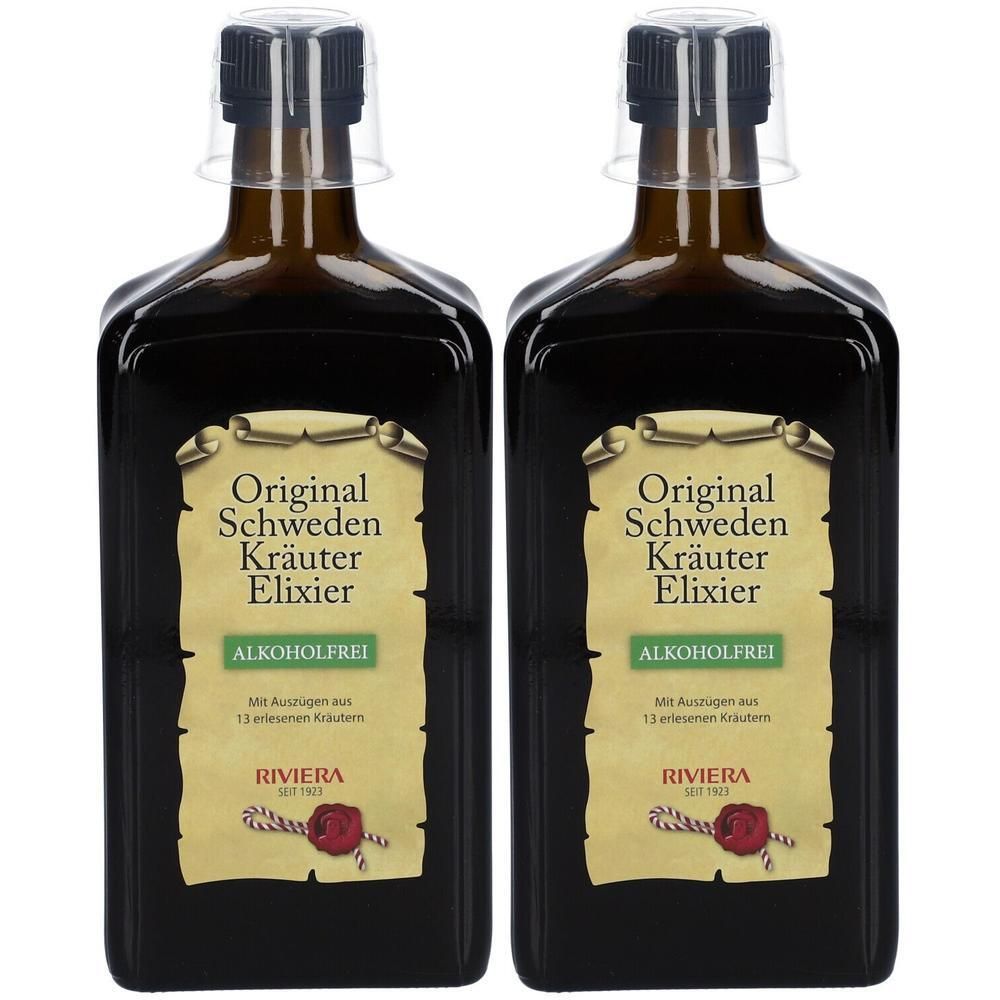 Riviera Original Schwedenkräuter Elixier alkoholfr 2x 2x500 ml Lösung zum Einnehmen