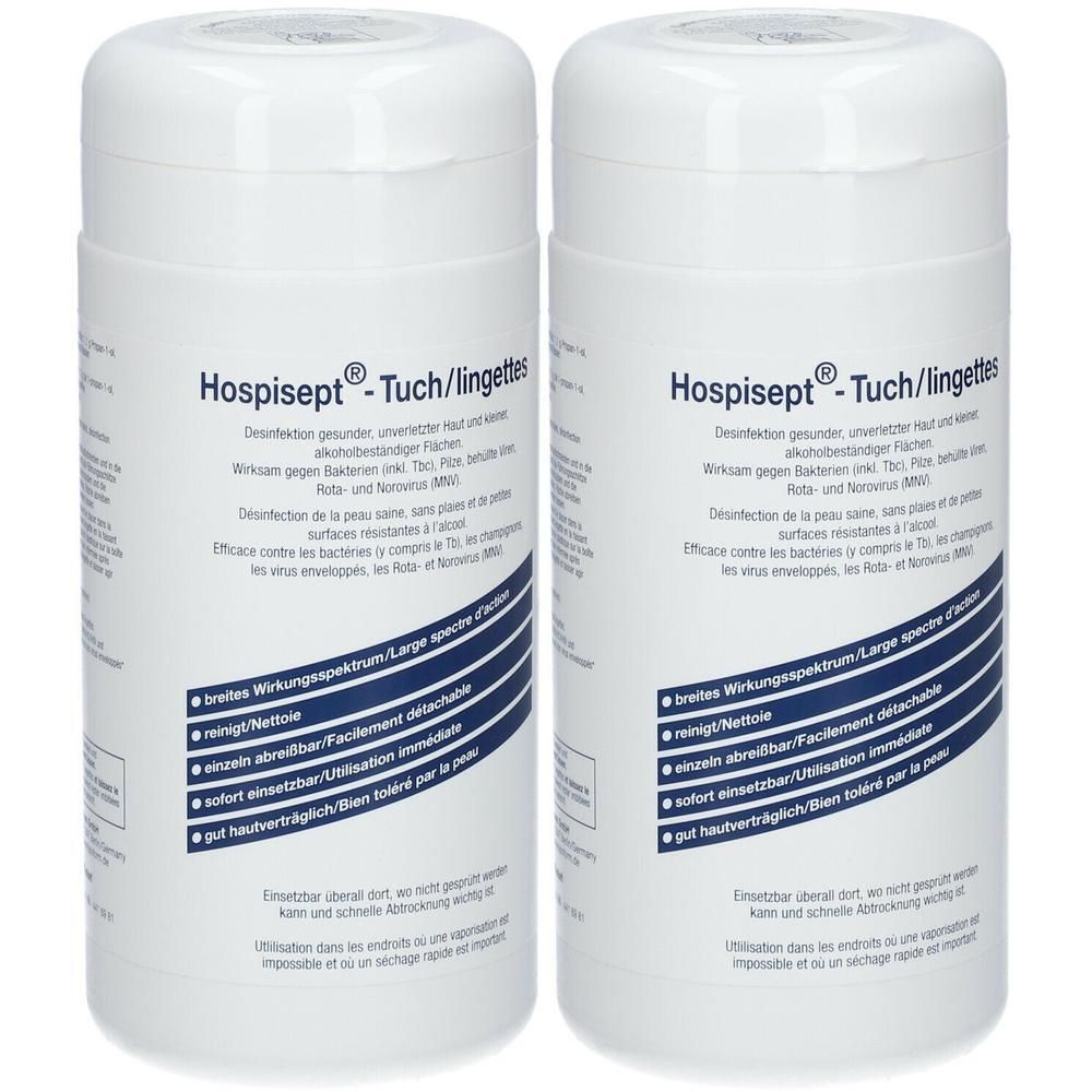 Hospisept Desinfektionstücher 2x 2x100 St Tücher