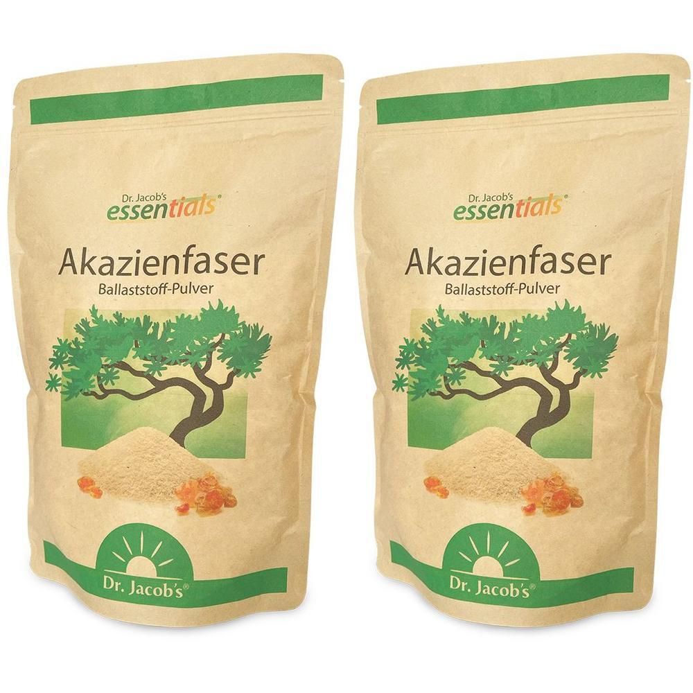 Akazienfaser Ballaststoff-Pulver Dr.Jacob's 2x 2x500 g Pulver