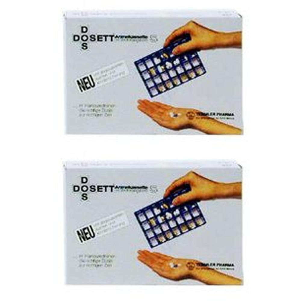 Dosett S Arzneikassette blau 2x 2x1 St
