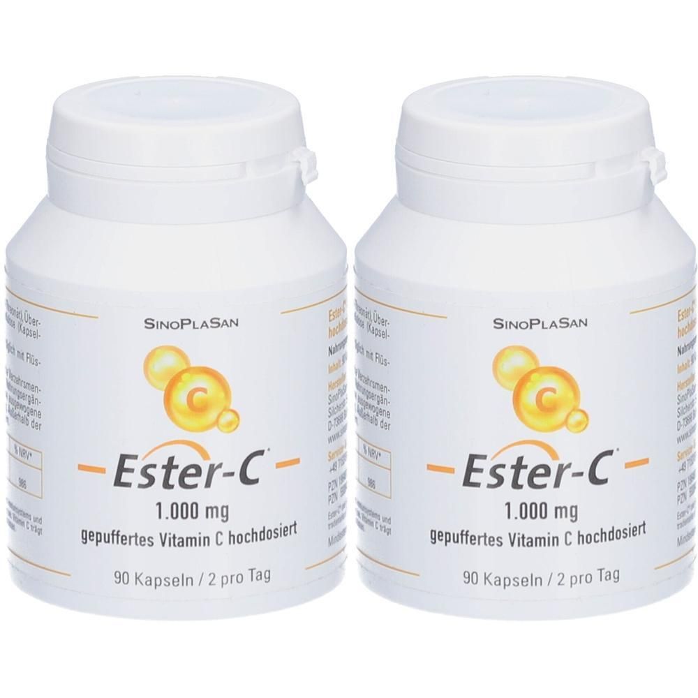 Ester-C 1000 mg gepuffertes Vitamin C hochdos.HKP 2x 2x90 St Hartkapseln